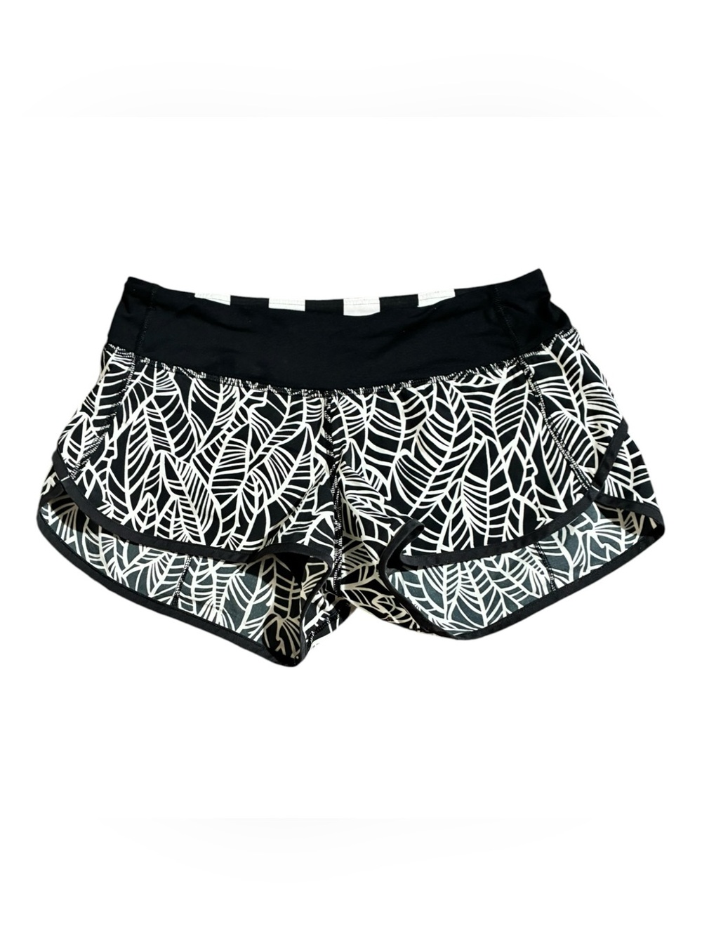 Lululemon Speed Shorts Pretty Palm Angel Wing 3”